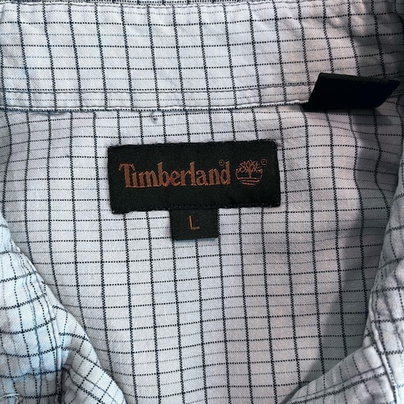 TIMBERLAND Men's Short Sleeve Button  Up Shirt Color Block Hawaiian Print Size L - Picture 8 of 10